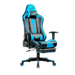 West Home Gaming Chair GT Racing High Quality Hydraulic Jack Adjustable Tilting Resistance, Backrest, Adjustable Height / Back,  Color - Blue + Black - Model- WH - GCGTOG - No Warranty and No Installation