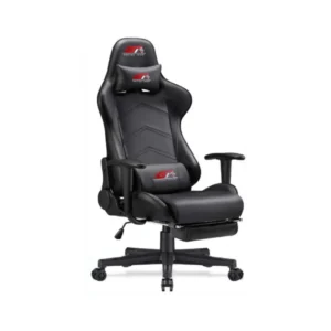 West Home Gaming Chair GT Racing High Quality Hydraulic Jack Adjustable Tilting Resistance, Backrest, Adjustable Height / Back,  Color - Black - Model- WH - GCGTOG - No Warranty and No Installation