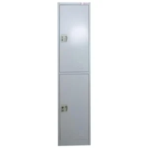 West Home Double Door Steel Locker Cabinet, H x W x L (183 x 45 x 45 ) cm, Color - Gray – Model - WH - 2T - No warranty and No Installation