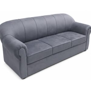 Lopez Premium Velvet Upholstered 3 Seater Sofa with Rolled Arms