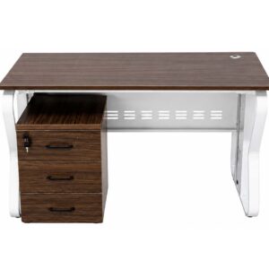 Lopez Modern Wooden Office Desk with Drawer Cabinet