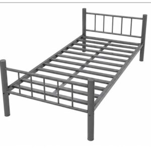 Lopez Premium Modern Grey Metal Bed Frame 90X190CM